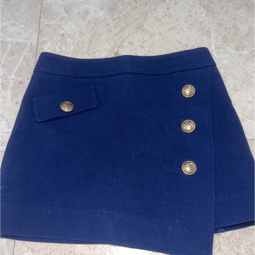 Versace collection navy blue skirt
